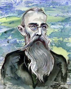 ニコライ・リムスキー=コルサコフ-ロシアの作曲家の風刺画